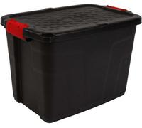 Storage Box 60L Strata Heavy Duty Trunk With Red Handles, Storage Container