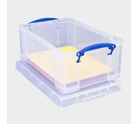 Really Useful Boxes Storage Box 9 L Transparent Plastic 25.5 x 39.5 x 15.5 cm
