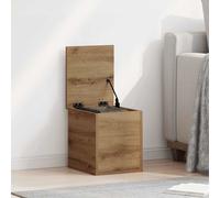 Storage Box Artisan Oak 30x35x35cm Engineered Wood Minimalist Indoor Chest Small