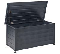 Beliani Storage Box Campalto 123 Cm 60 Cm Metal Dark Grey