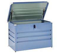 Beliani Storage Box Cebrosa Metal 100/62cm Blue, Blue
