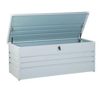 Beliani Storage Box CEBROSA Metal 165 cm 70 cm Light Grey, Grey