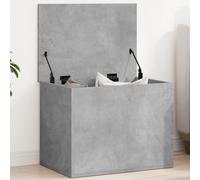 Storage Box Chest Concrete Grey Engineered Wood 60x42x46 cm Lift-Top - 1pc Unit