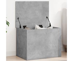 Storage Box Chest Concrete Grey Engineered Wood 60x42x46 cm Lift-Top - 1pc Unit