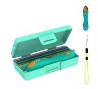 Storage Box Compatible with 3Doodler Start+Essentials 3D Pen, Shockproof Carrying Case with Lanyard, Portable Organizer for 3D Printing Pen Accessories, DIY Craft Tool Bag