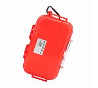 Storage Box Container with Detachable Rubber Pad - Airtight Carry Box/Cover for Outdoor Adventures - Wear-Resistant ABS Engineering Plastics (Red)