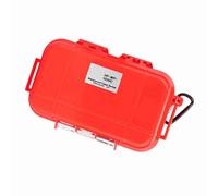 Storage Box Container with Detachable Rubber Pad - Airtight Carry Box/Cover for Outdoor Adventures - Wear-Resistant ABS Engineering Plastics (Red)