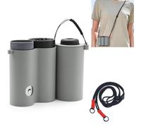Storage Box for Shark ChillPill FA022, Portable Travel Carrying Case Detachable Protective Organizer Bag with Adjustable Shoulder Strap, Impact-Resistant Protection for Shark ChillPill ，Gray