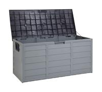 Storage Box LOCARNO 112 cm 50 cm Grey