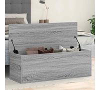 Storage Box Grey Sonoma 102x35x35 cm Engineered Wood Modern Rectangular with Lid