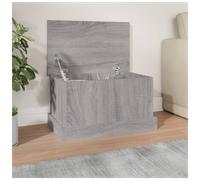 Storage Box Grey Sonoma 50x30x28 cm Engineered Wood Matte Modern Trunk Indoor XL