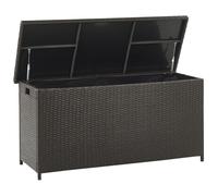 Beliani Storage Box Modena Pe Rattan 126/46cm Brown, Brown