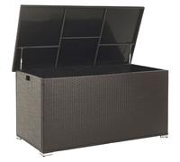 Beliani Storage Box Modena Pe Rattan 155/75cm Brown, Brown