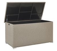 Garden Deck PE Rattan Storage Box Beige 155 x 75 cm Modena