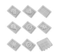 Storage Box Mould for Epoxy Resin - 9-Piece Cement Decorative Figures Craft Set | Casting Mould for Resin, for Table Decoration for Parties, Weddings, Home