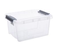 Storage Box Plast Team Pro Lid 32L Transparent 27790800