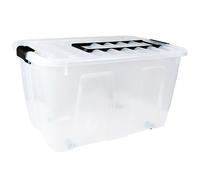 Universal Storage Container Plast Team with Wheels 86L Organizer