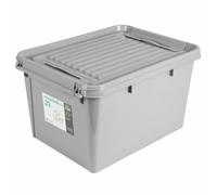 Storage Box Recycled Lid 32 L Light Gray Universal Toy Chest