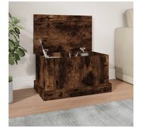 Storage Box Smoked Oak 50x30x28cm Engineered Wood Matte Modern Trunk - Stylish
