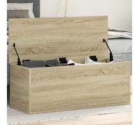 Storage Box Sonoma Oak 90x35x35 cm Engineered Wood Modern Minimalist Bench Lid