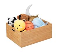 Storage box Stackable Organiser Decorative Basket Lightweight Natural Finish