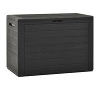 vidaXL Garden Storage Box Anthracite 116x44x55 cm