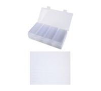 Storage Box with Adjustable Foam Liner - for Ideal for Storage with Coin and Size 60pcs Crafted from Plastic Long-Term Protection for Your (White)