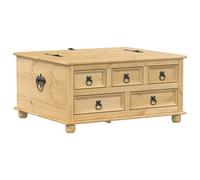 vidaXL Storage Box Blanket Box Storage Chest Toy Box Trunk Solid Wood Pine