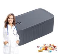 Storage Box with Lock, Card Storage with Combination Lock, Portable Travel Pharmacy Container for On the Go Camping Home Garage School Train