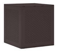 vidaXL Storage Box Anthracite 55 x 53 x 57 cm Polypropylene | Built to last for outdoor use, Just wipe it down, Can handle sun exposure
