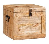 Storage Box with Storage with Door with Lock Brown Trunk Indoor Bedroom vidaXL