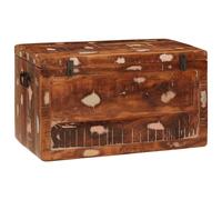 Storage Box with Storage with Door with Lock Brown Trunk Indoor Bedroom vidaXL