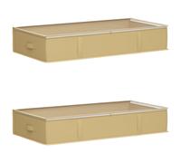 Storage Box with Transparent Top Window Non-woven fabric Solution Home vidaXL