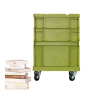 Storage Box with Wheels - Heavy Duty Large Capacity Storage Container Mobile Container for Storage and Planter - for Garage Cellar Office Moving Packing Tools Toys Books