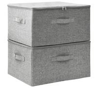 Storage Boxes Fabric Home Organisation Foldable Box Storage Case Chest vidaXL