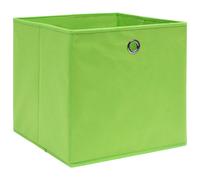 VidaXL Storage Boxes With Covers 10 Pieces 28X28X28Cm Cream, Cream