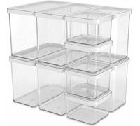 Storage Boxes, Rotho Loft Set Of Storage Tins 10 Pcs (32.3 X 22.3 X 32.4 Cm)