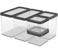 Storage Boxes, Rotho Loft Set Of Storage Tins 5 Pcs (32.3 X 22.3 X 16.6 Cm)