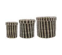 Storage boxes - Set of 3 Natural one size
