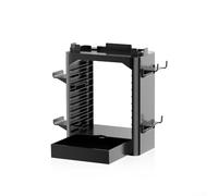 Storage Bracket Designed for Switch 2 Console with Room for 10 Game Cards Compact Form Factor for Minimal Desk Footprint and Maximum Utility (black)