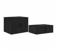 vidaXL Storage Cabinet 2 pcs Old Wood 127 x 41 x 40 cm Engineered Wood, Brown