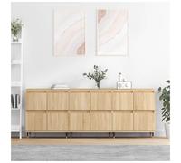 Storage Cabinet 3-Piece Sonoma Oak Engineered Wood 60x35x70cm Freestanding 3pcs.