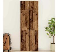 Storage Cabinet 80x41x225cm Old Wood Engineered Wood 4-Door Modern Set Versatile
