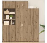 Storage Cabinet Artisan Oak 70 x 42.5 x 185 cm Engineered Wood 2-Door Tall Unit.