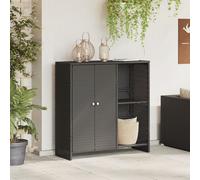 Storage Cabinet Black 100x36x102 cm Rattan Berkfield Home Black One Size