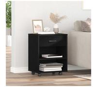 vidaXL Storage Cabinet Black Oak 46 x 36 x 59 cm Engineered Wood