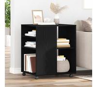 Storage Cabinet Black Oak 60 x 53 x 72.5 cm Engineered Wood
