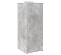 Storage Cabinet Concrete Grey 40x45x103.5 cm Engineered Wood 1 Shelf Office Slim