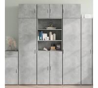Storage Cabinet Concrete Grey 70x42.5x225 cm Engineered Wood Berkfield Home Grey One Size