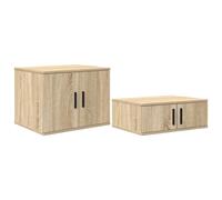 Storage Cabinet Engineered Wood Modern Home Living Room Organizer Space vidaXL